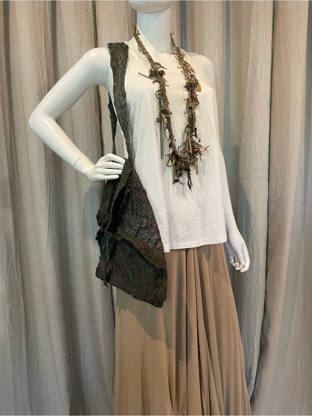 Tatiana Palnitska Art to Wear Handcrafted Women's Shoulder Bag